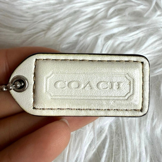 1.5" y2k COACH Fob Bag Charm Hang tag Hangtag