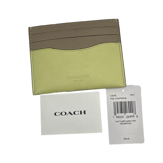 NWT COACH Flat Card Case