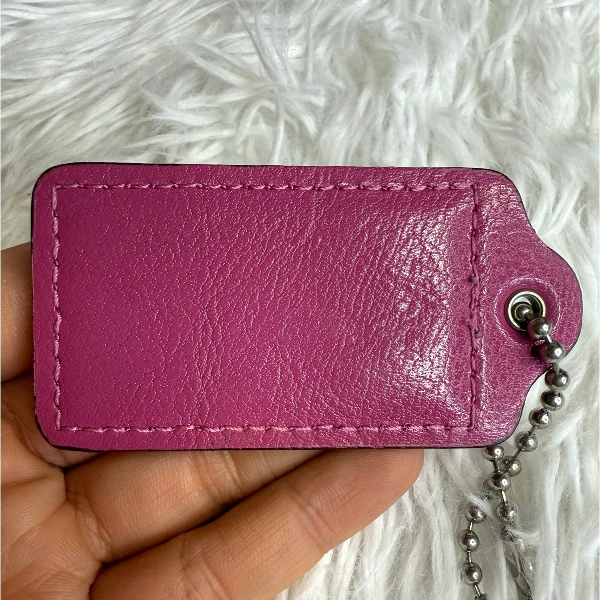 2.5" COACH Fob Bag Charm Hang tag Hangtag