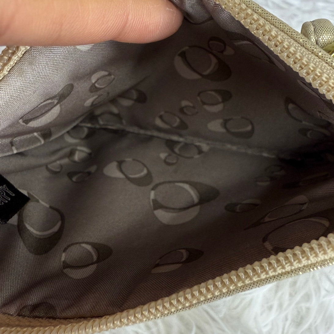 COACH Gold Poppy Wristlet