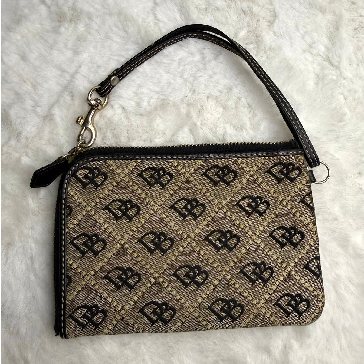 Vintage Dooney & Bourke Signature Wristlet