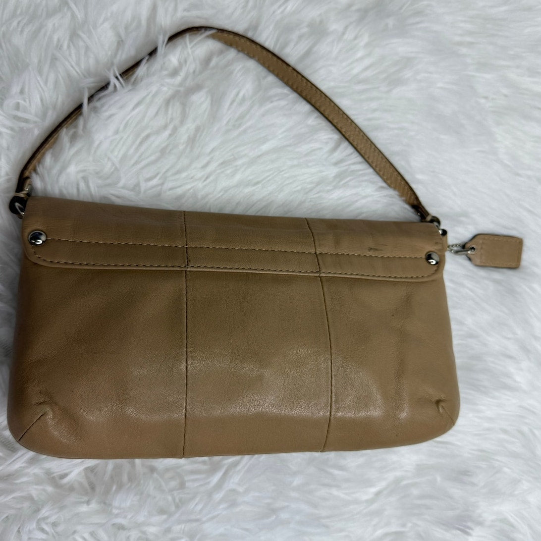 COACH y2k Tan Kristin Mini Purse Wristlet
