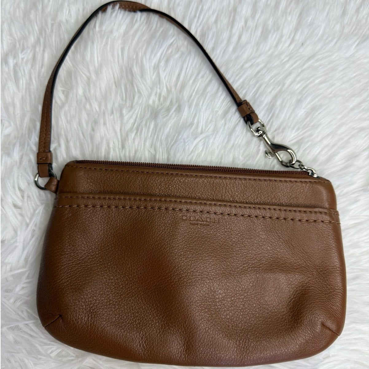 COACH Brown Wristlet