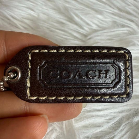 1.5" y2k COACH Vintage Fob Bag Charm Hang tag Hangtag