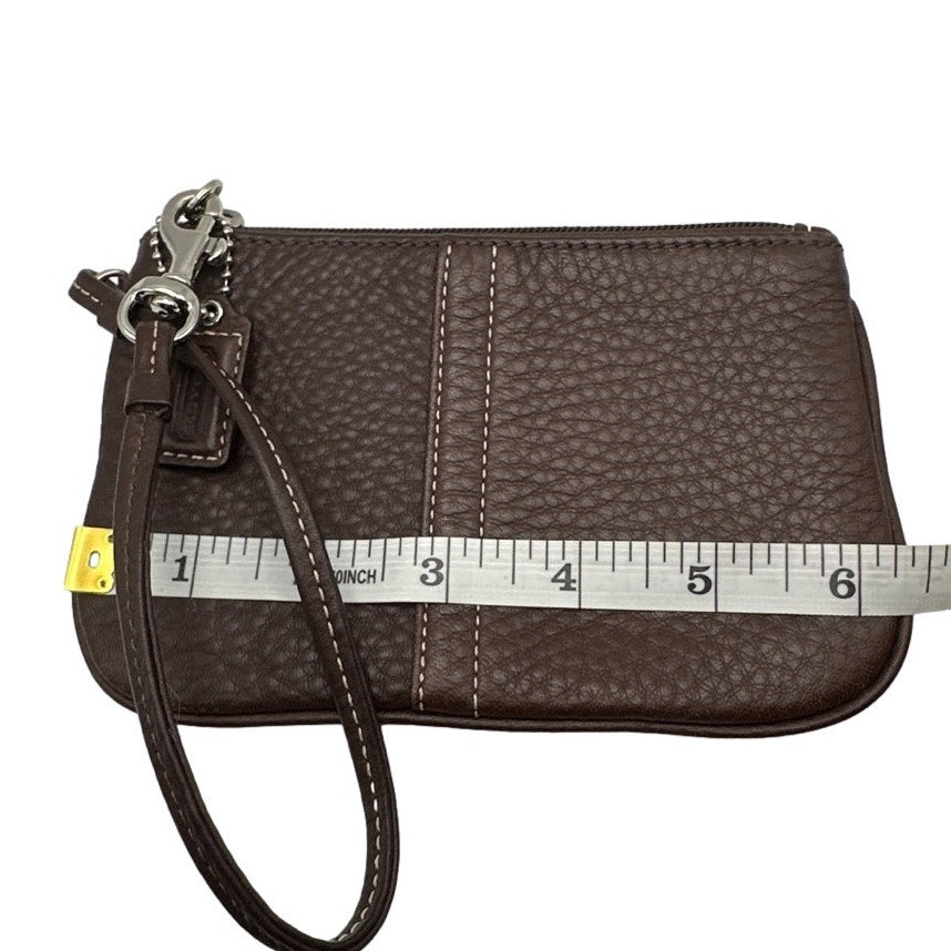 y2k COACH Brown Wristlet