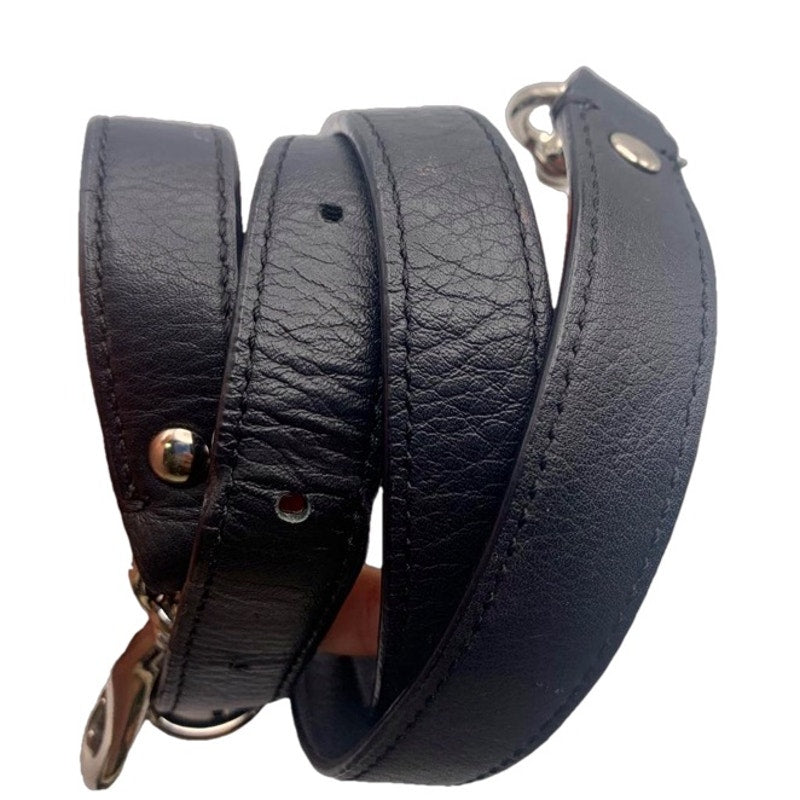 COACH Black Silver Belt Adjustable Replacement Strap