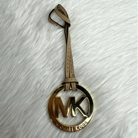 Michael Kors Beige Gold Bag Charm