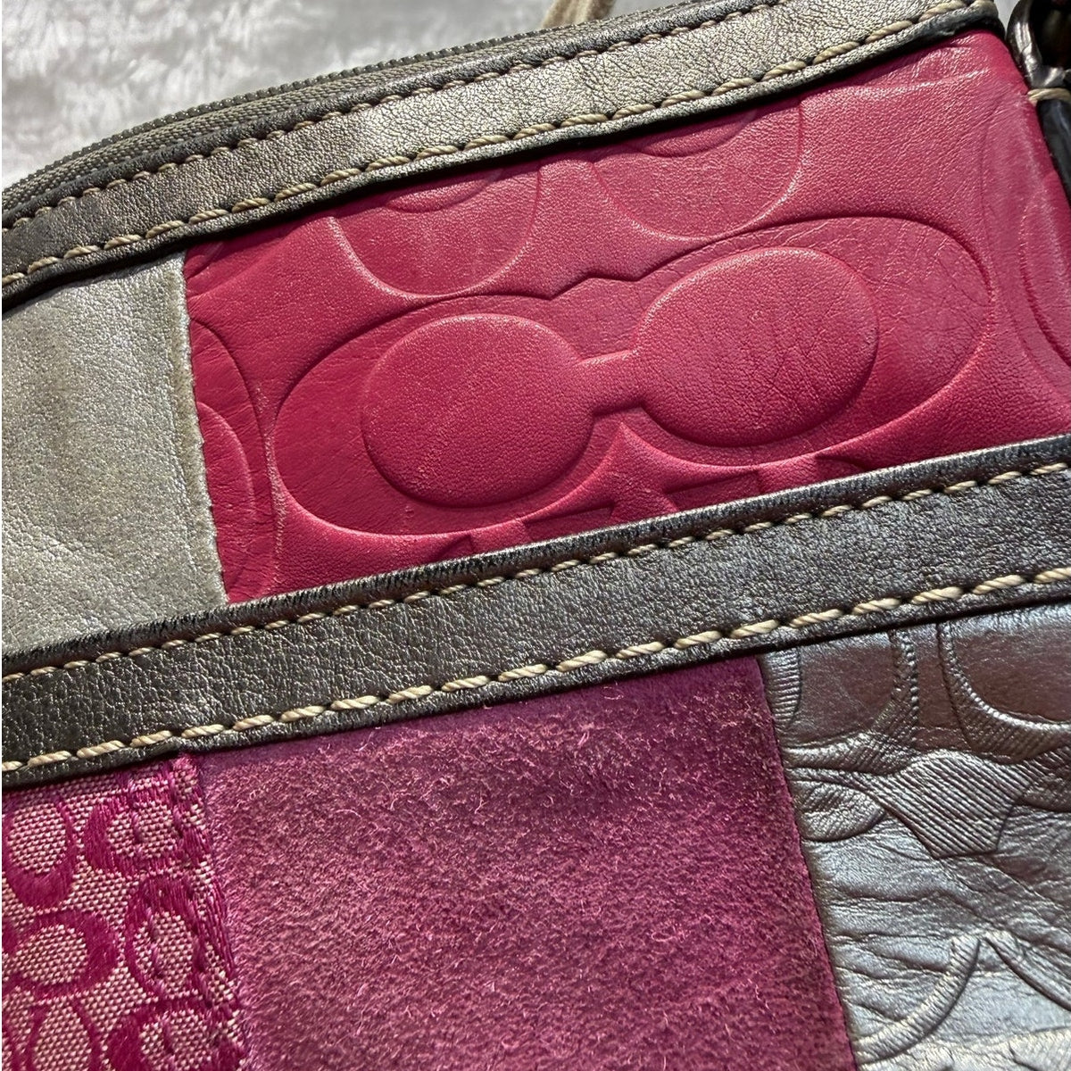 Y2K Coach Holiday Patchwork Swingpack Crossbody Bag
