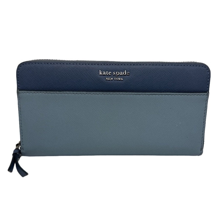 KATE SPADE New York Blue and light Blue Cameron LG Zip Around Wallet