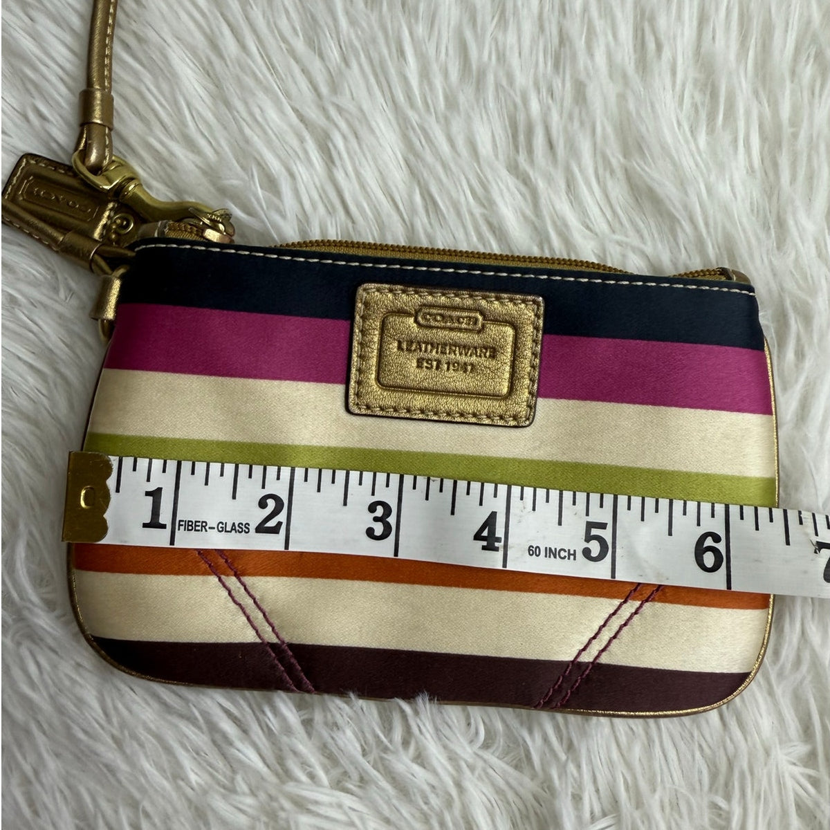 y2k COACH Legacy Multicolor Wristlet