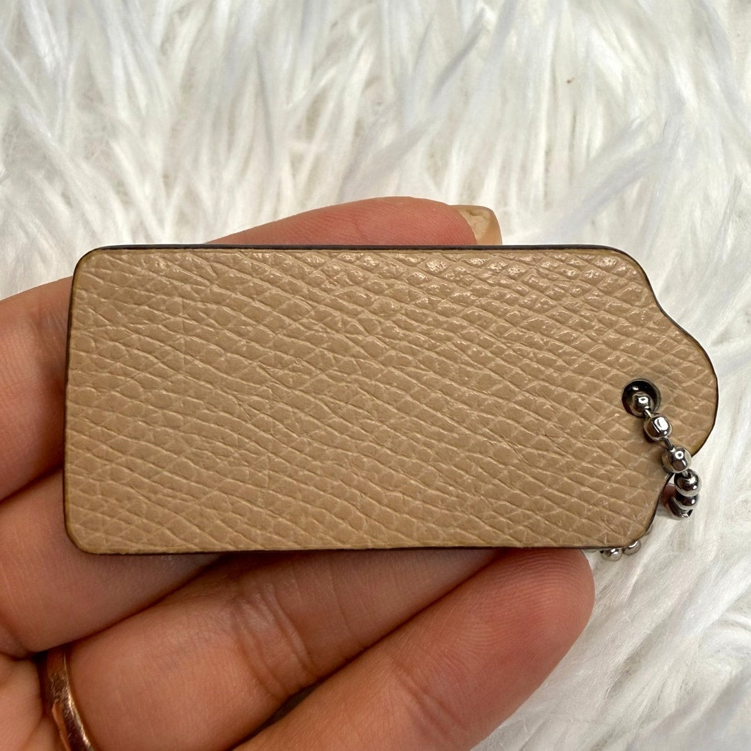 2" COACH Fob Bag Charm Hang tag Hangtag