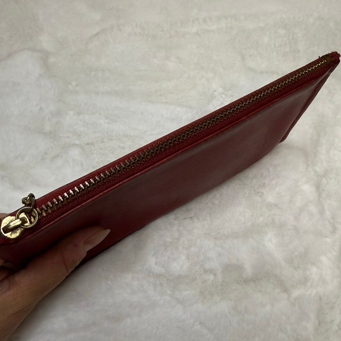 Vintage COACH Red Slim Pouch "Skinny Case" Style 7170