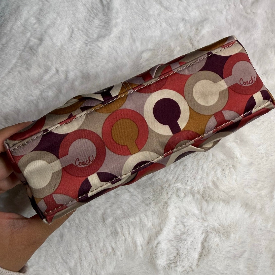 COACH Signature Canvas Make up Cosmetic Case
