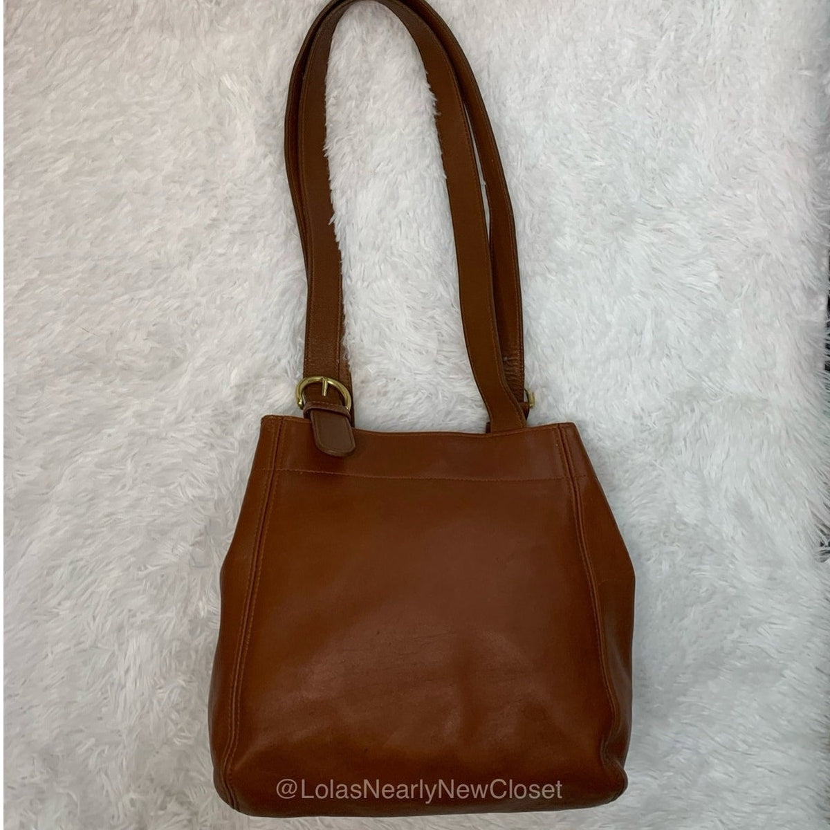 Vintage Coach Waverly Soho British Tan Shoulder Bag