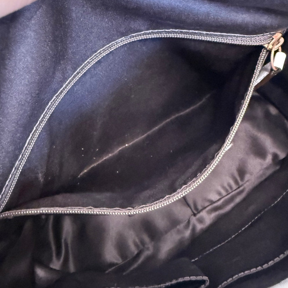 y2k COACH 2007 Bleeker 11434 Brown Bone Canvas Flap Shoulder Bag