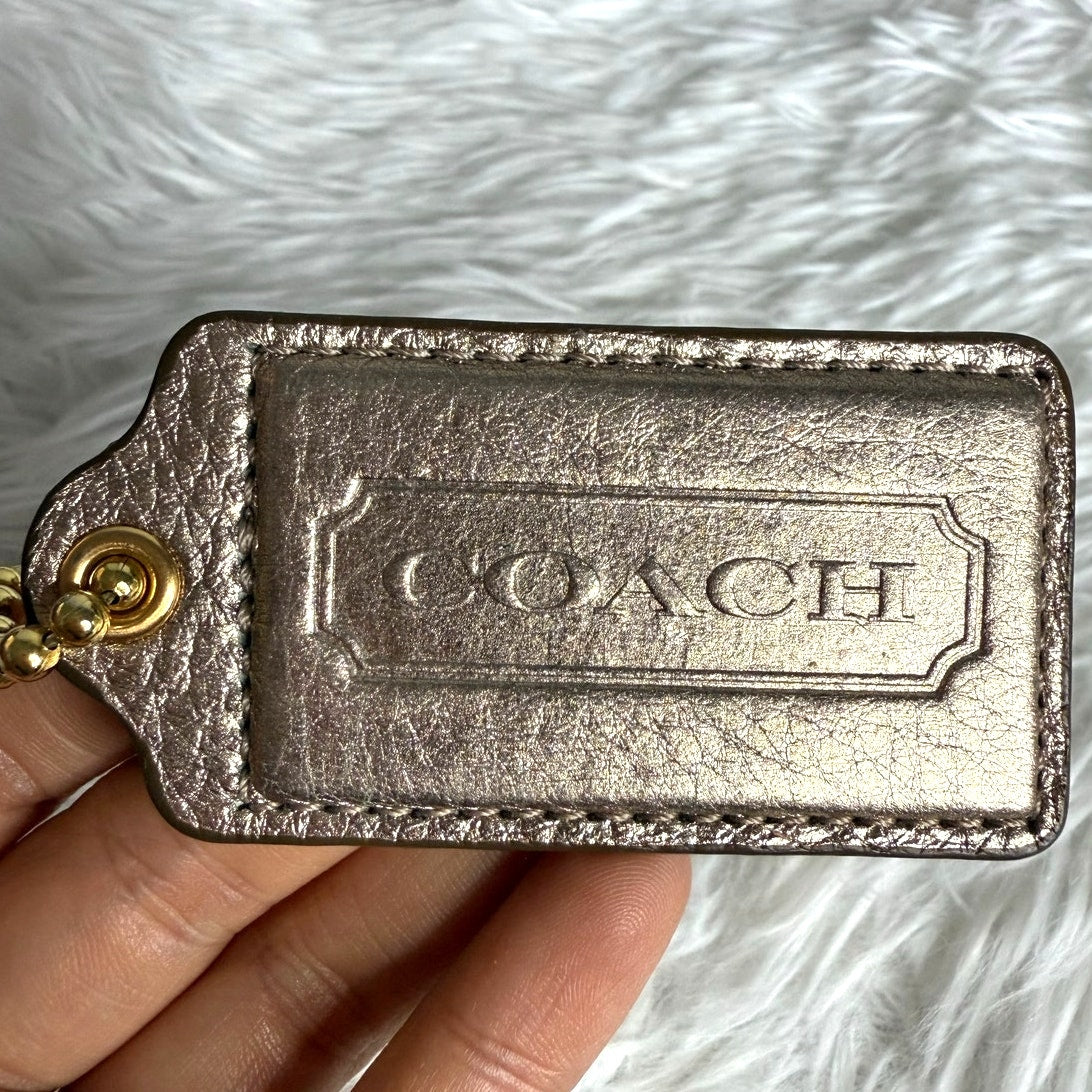 2.5" Coach Fob Bag Charm Hang tag Hangtag