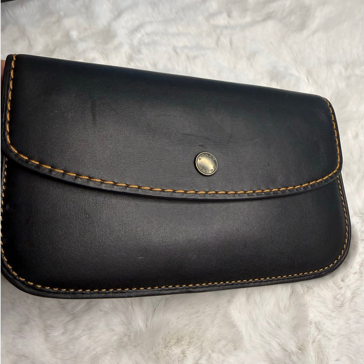 Coach Glovetanned Leather Clutch Wristlet