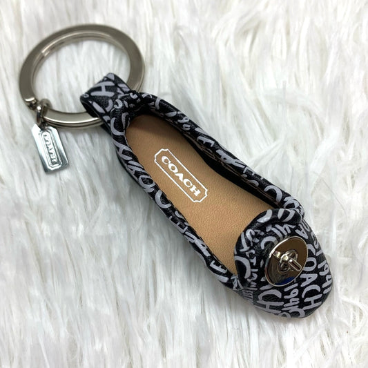 y2k COACH Slip on Shoe Graffiti Turnlock Bag Charm Key Chain