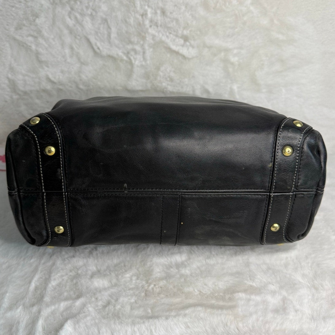 y2k Coach Black Carly Hobo Large Shoulder Bag