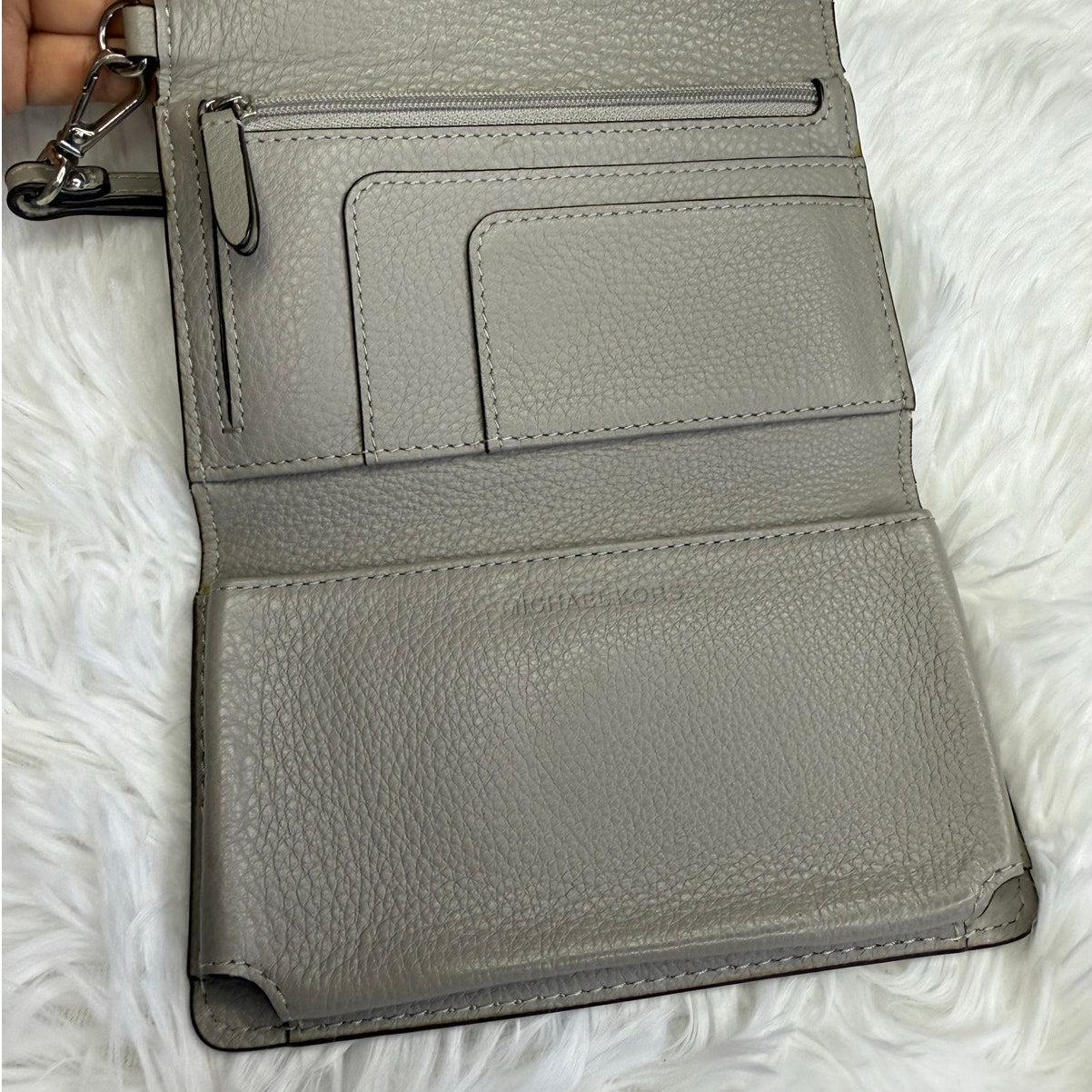 Michael Kors Gray Wristlet Wallet