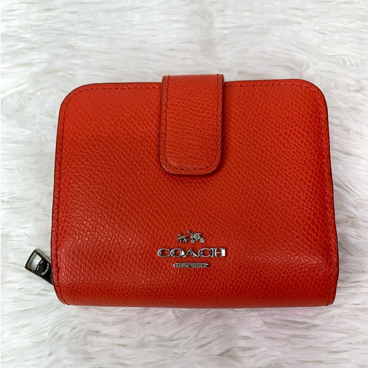 COACH Bright Red Medium Wallet