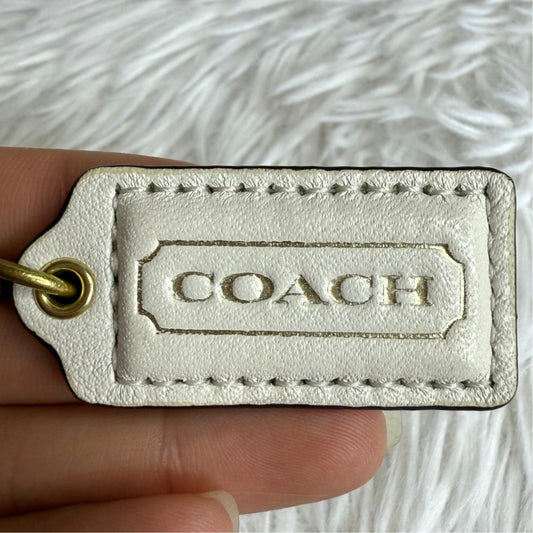 1.5" COACH  Fob Bag Charm Hang tag Hangtag