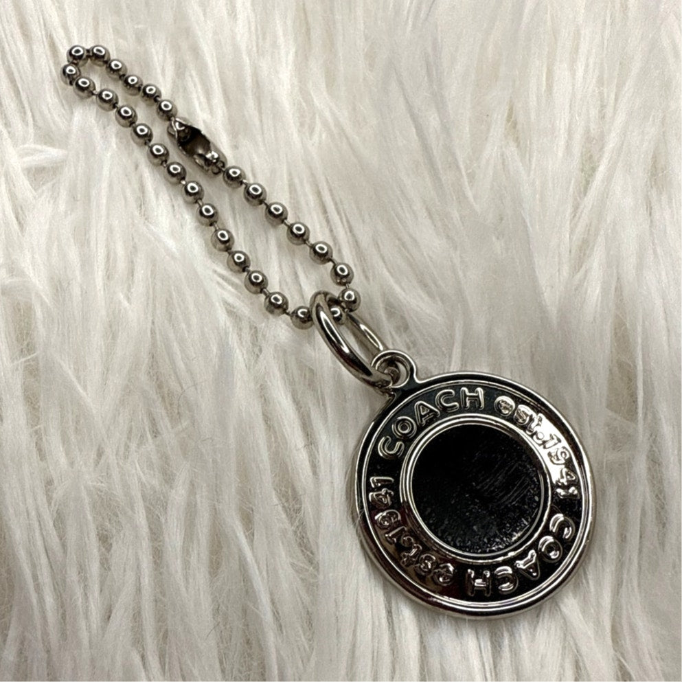 1" Coach Metal Circle Replacement Hangtag Hang Tag Bag Charm