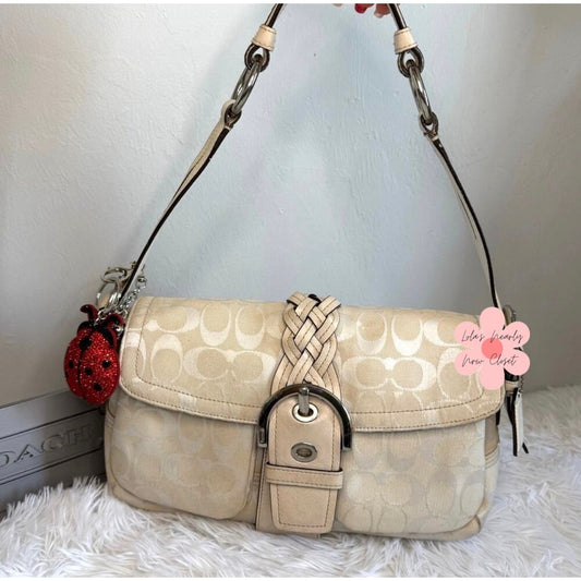 y2k COACH Vintage 6314 Soho Flap Buckle Shoulder Bag