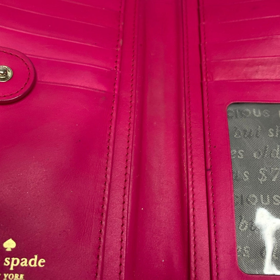 Kate Spade Stacy Slim Bifold Cedar Street Pink Ombré Patent Wallet