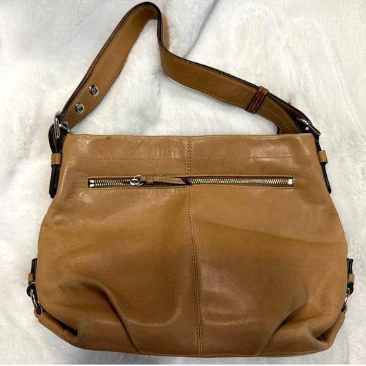 Coach F15064 Leather Duffle Crossbody Shoulder Bag