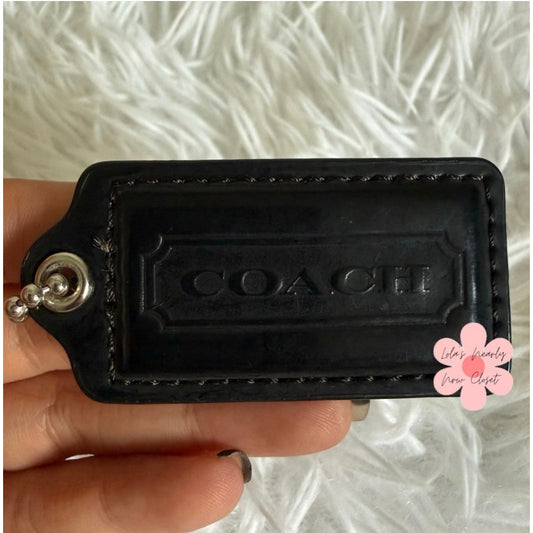 2"  COACH Patent Leather Fob Bag Charm Hang tag Hangtag