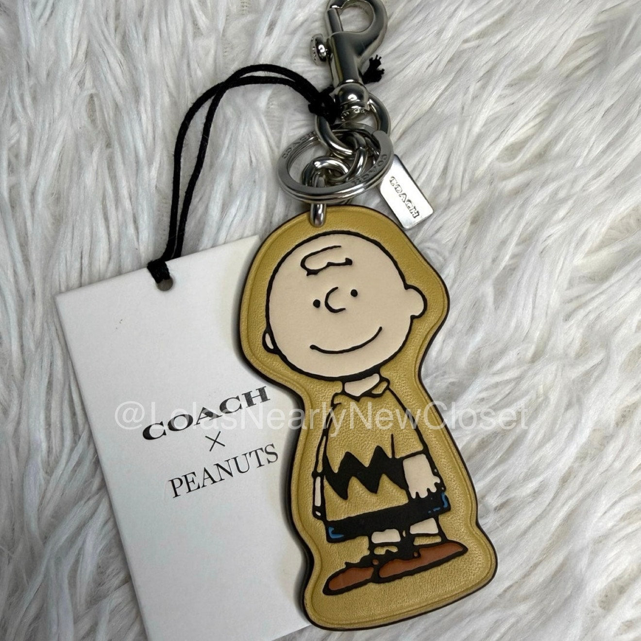 NWT Coach X Peanuts Charlie Brown Bag Charm
