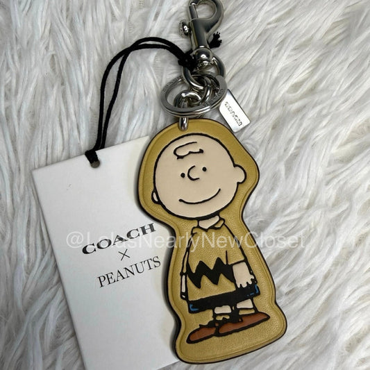 NWT Coach X Peanuts Charlie Brown Bag Charm