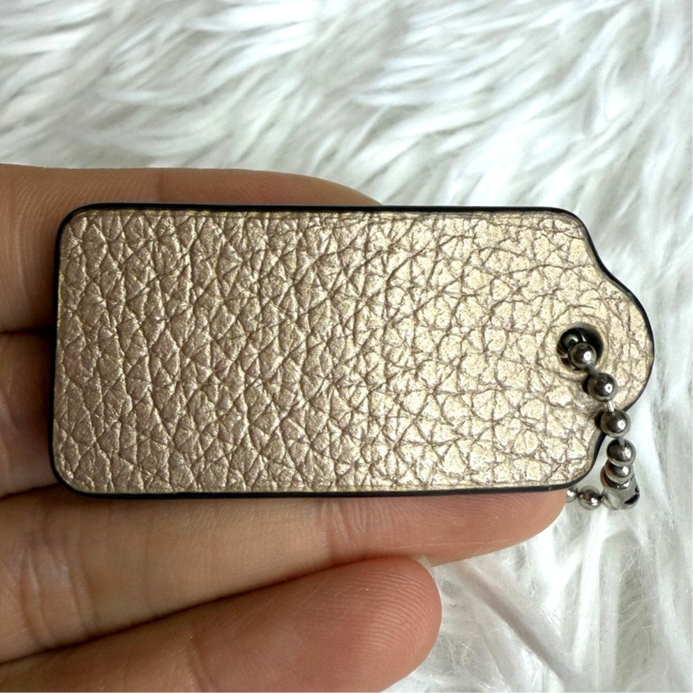 1.5" COACH Fob Bag Charm Hang tag Hangtag