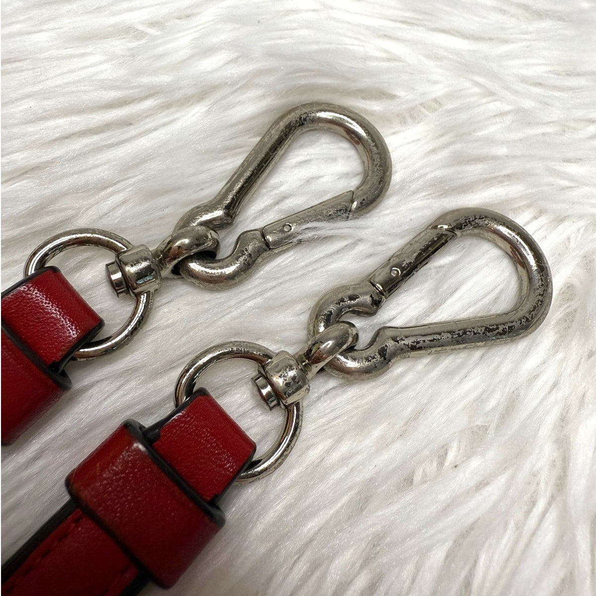 COACH Red Silver Replacement Shoulder Strap