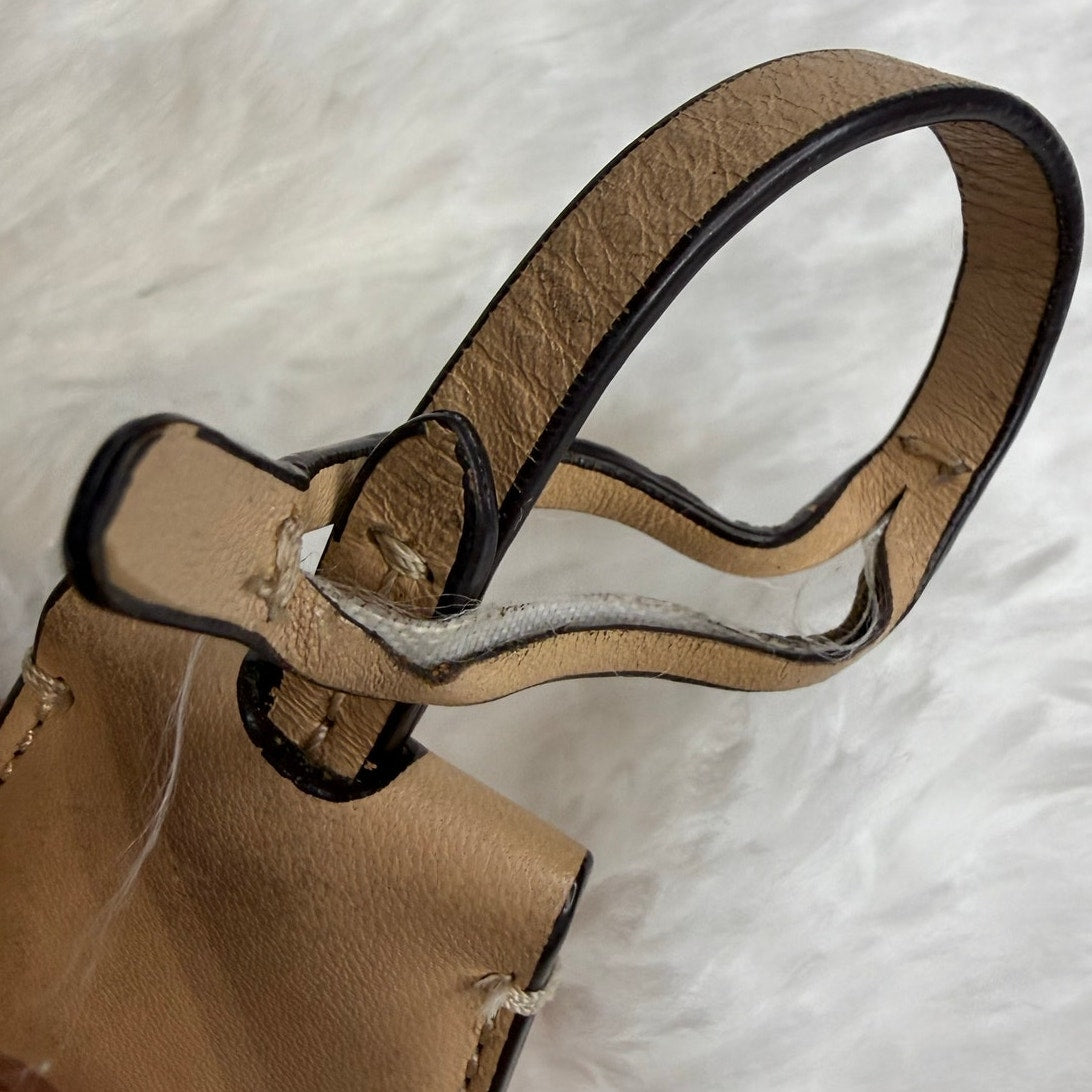 Sale Coach Tan Ring Bag Charm Key Fob