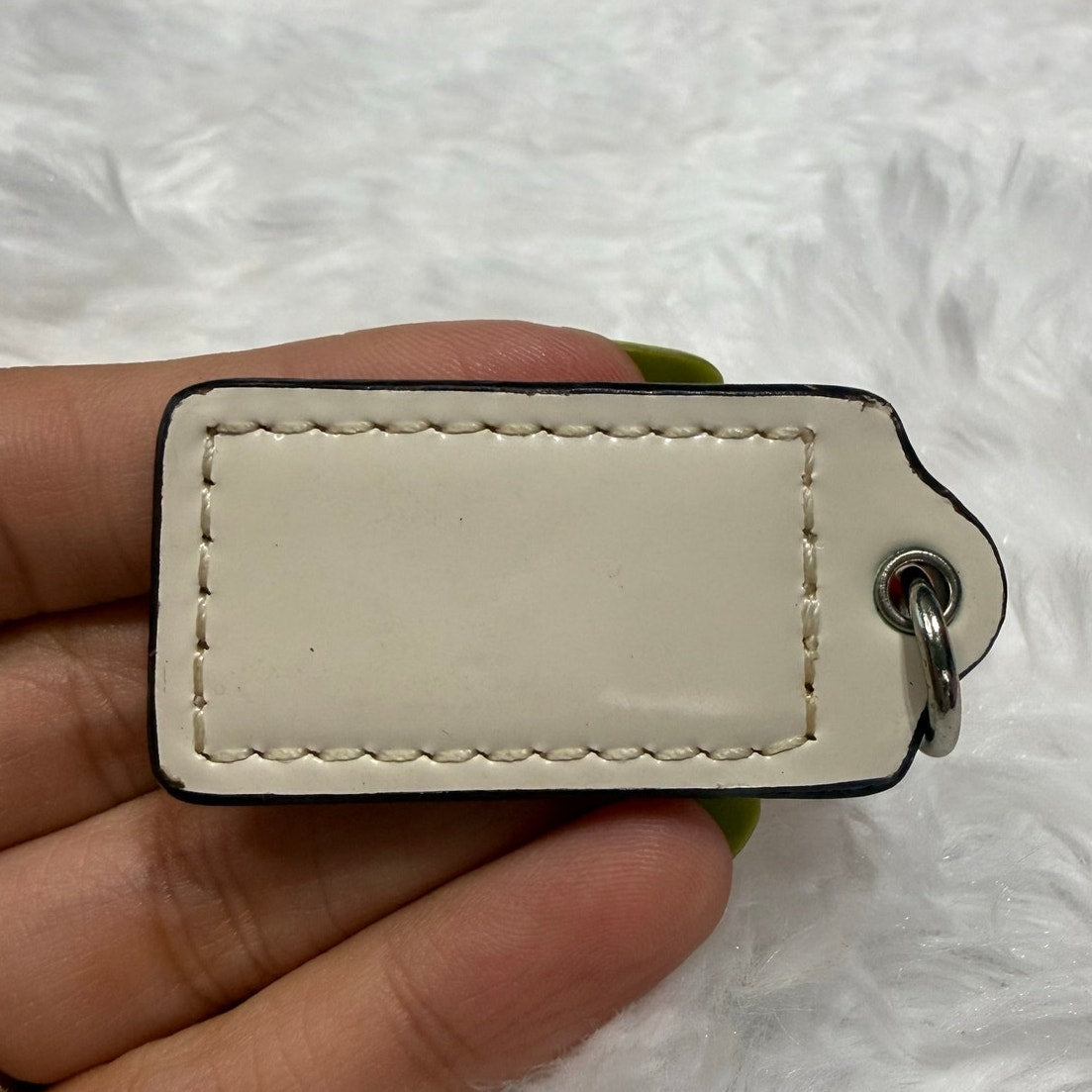 1.5” COACH Fob Bag Charm Hang tag Hangtag
