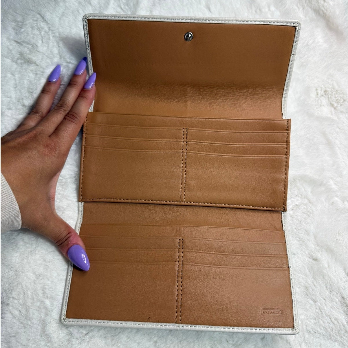 COACH y2k Ashley White Wallet