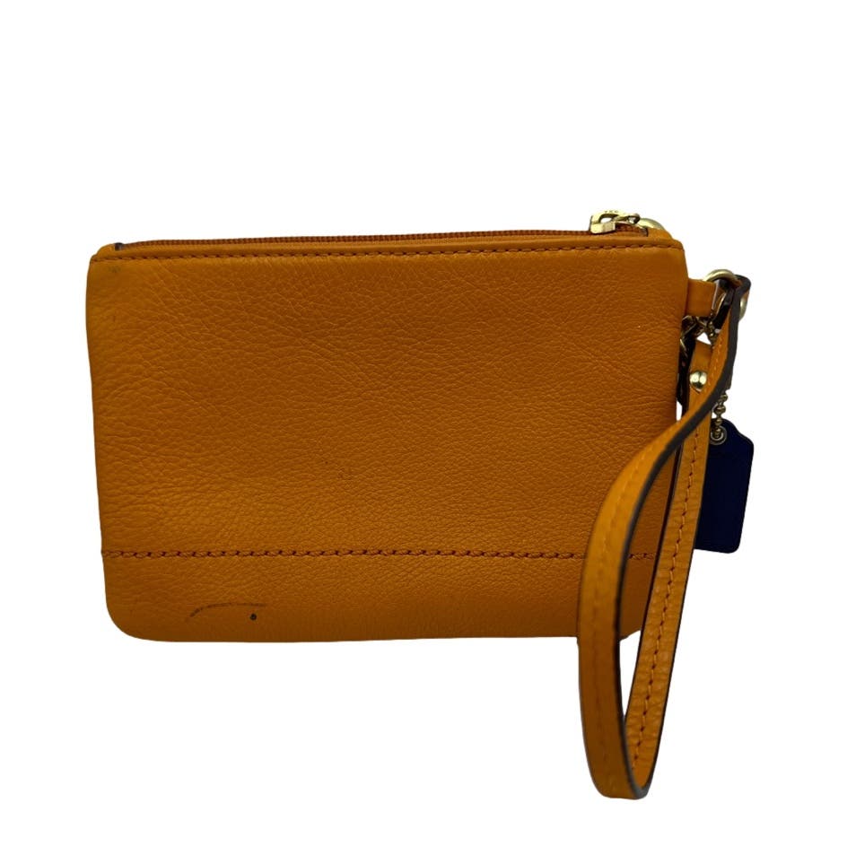 COACH Orange Wristlet