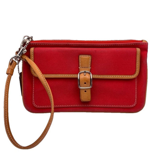 Vintage COACH y2k Red 2 Toned Wristlet