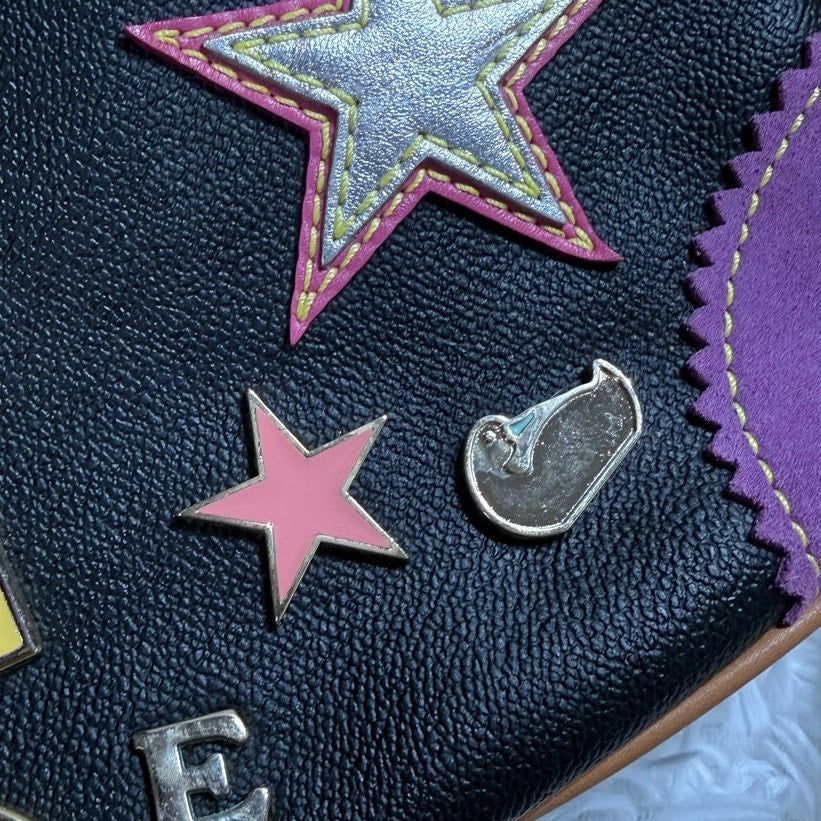 y2k DOONEY & BOURKE Vintage Lindsey Lohan " 1 " Limited Edition Shoulder bag