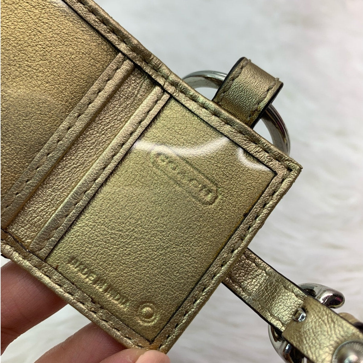 y2k COACH Signature Photo Picture Bag Charm