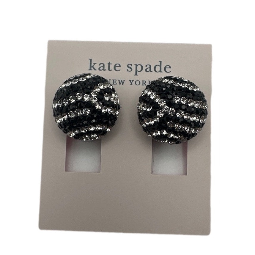 KATE SPADE New York EARN YOUR STRIPES STATEMENT STUDS IN BLACK