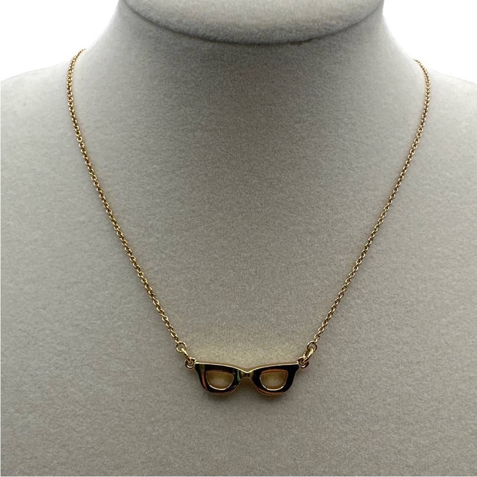 KATE SPADE New York Lookout Glasses Mini Pendant Necklace