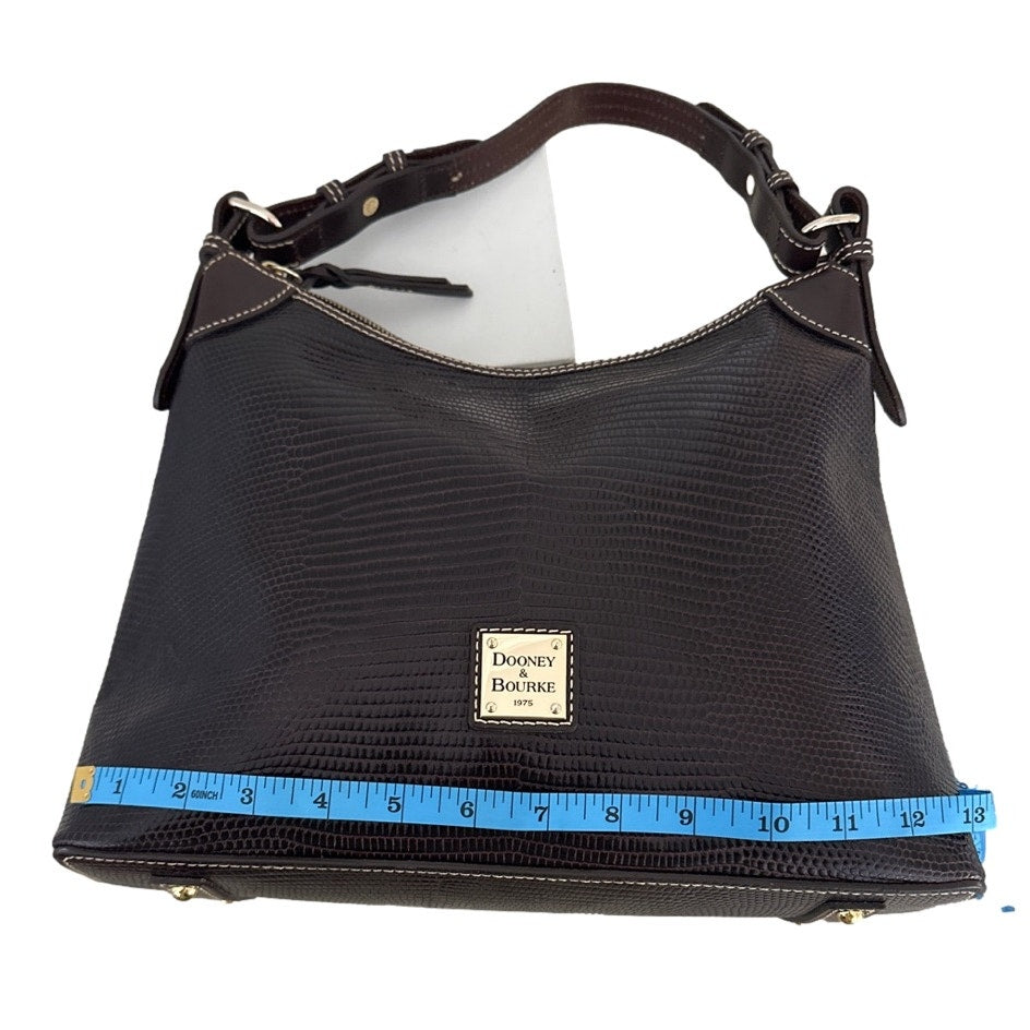 DOONEY & BOURKE Embossed Lizard Hobo Shoulder bag