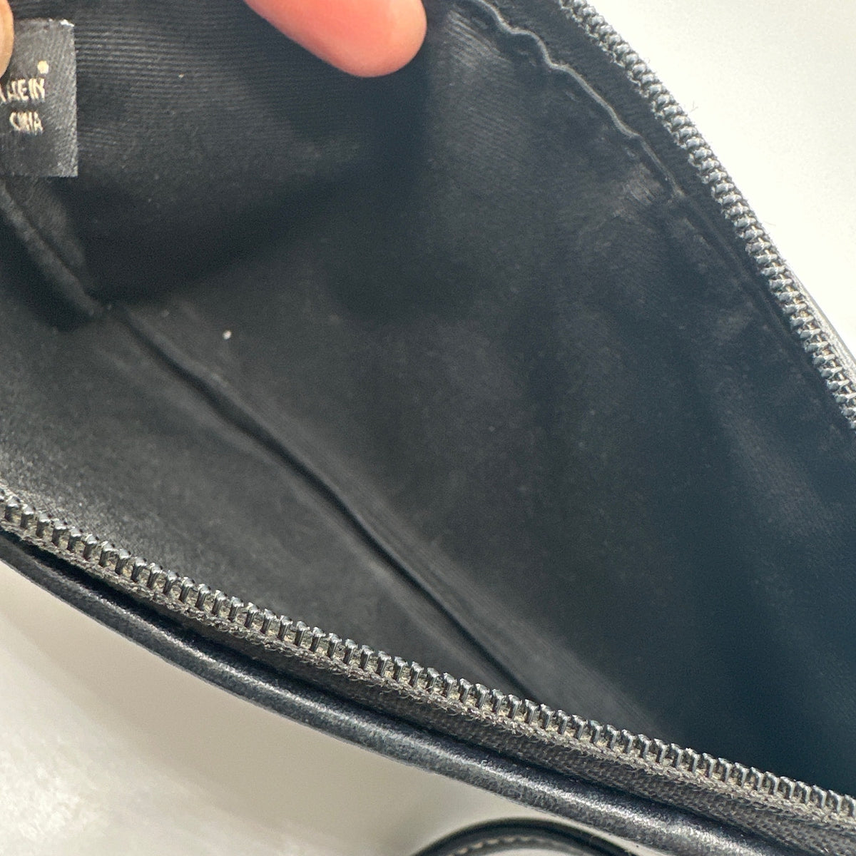 y2k COACH Black Leatherware Wristlet