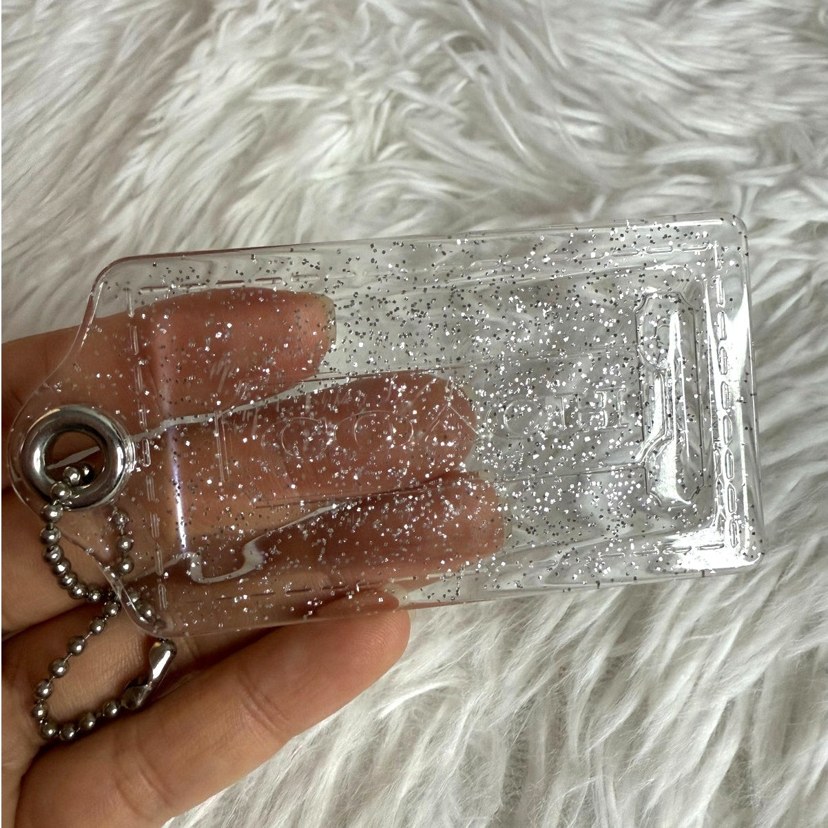 3" COACH Poppy Fob Bag Charm Hang tag Hangtag