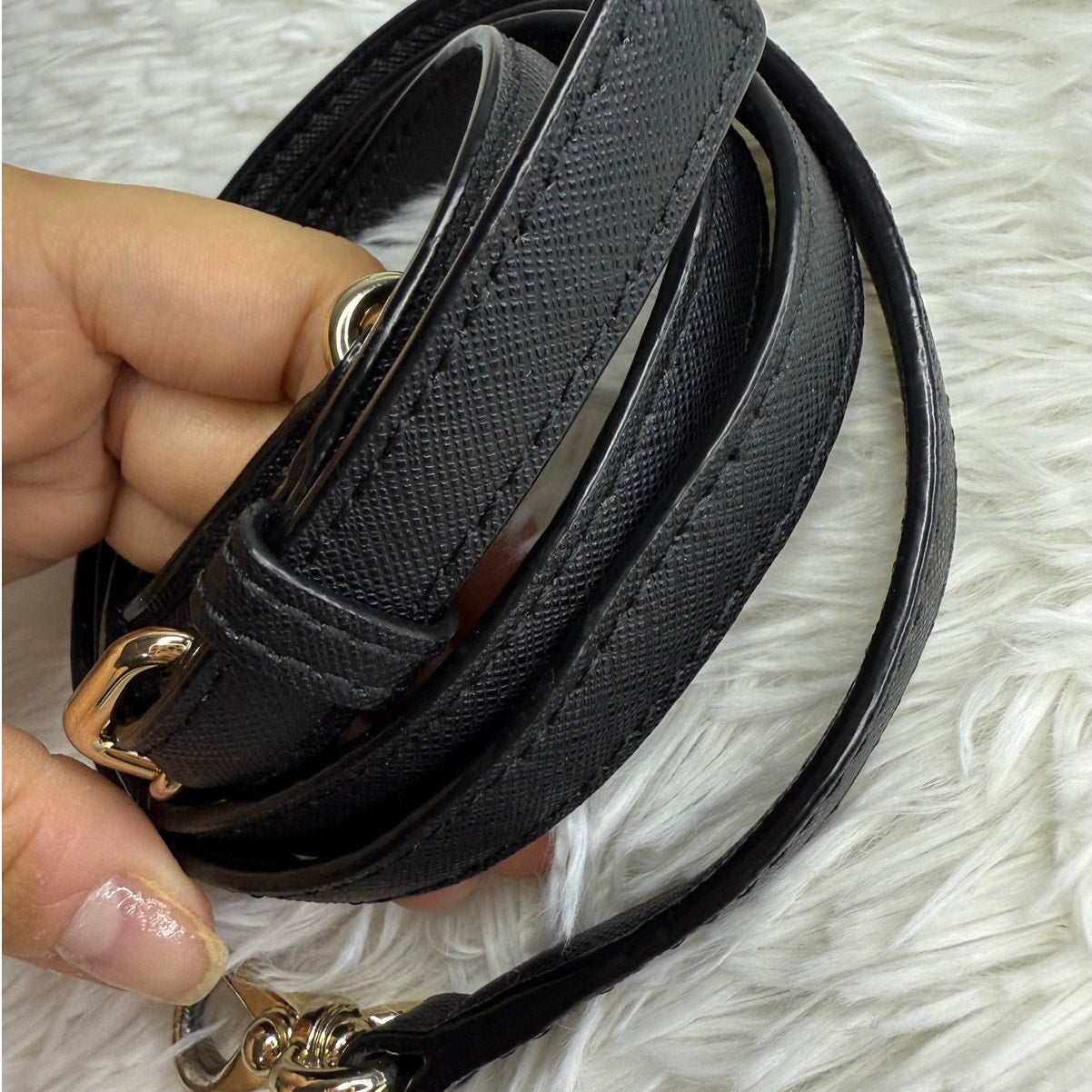 Black Gold Crossbody Replacement Strap