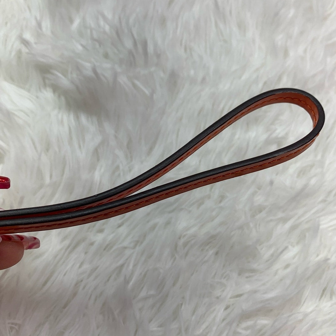 COACH Orange Patent Leather Replacement Hangtag Hang tag and Wristlet Strap