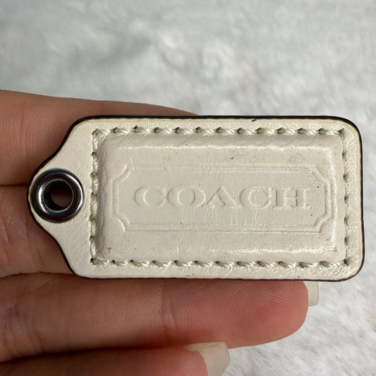 1.5" COACH Fob Bag Charm Hang tag Hangtag